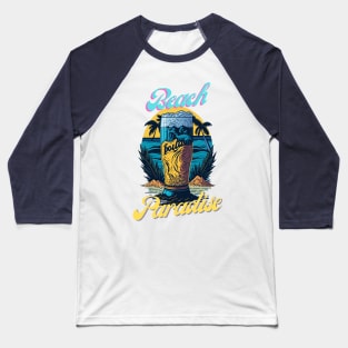 Beach Paradise Baseball T-Shirt